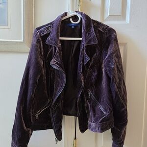Apt. 9 Women's Purple velvet Jacket